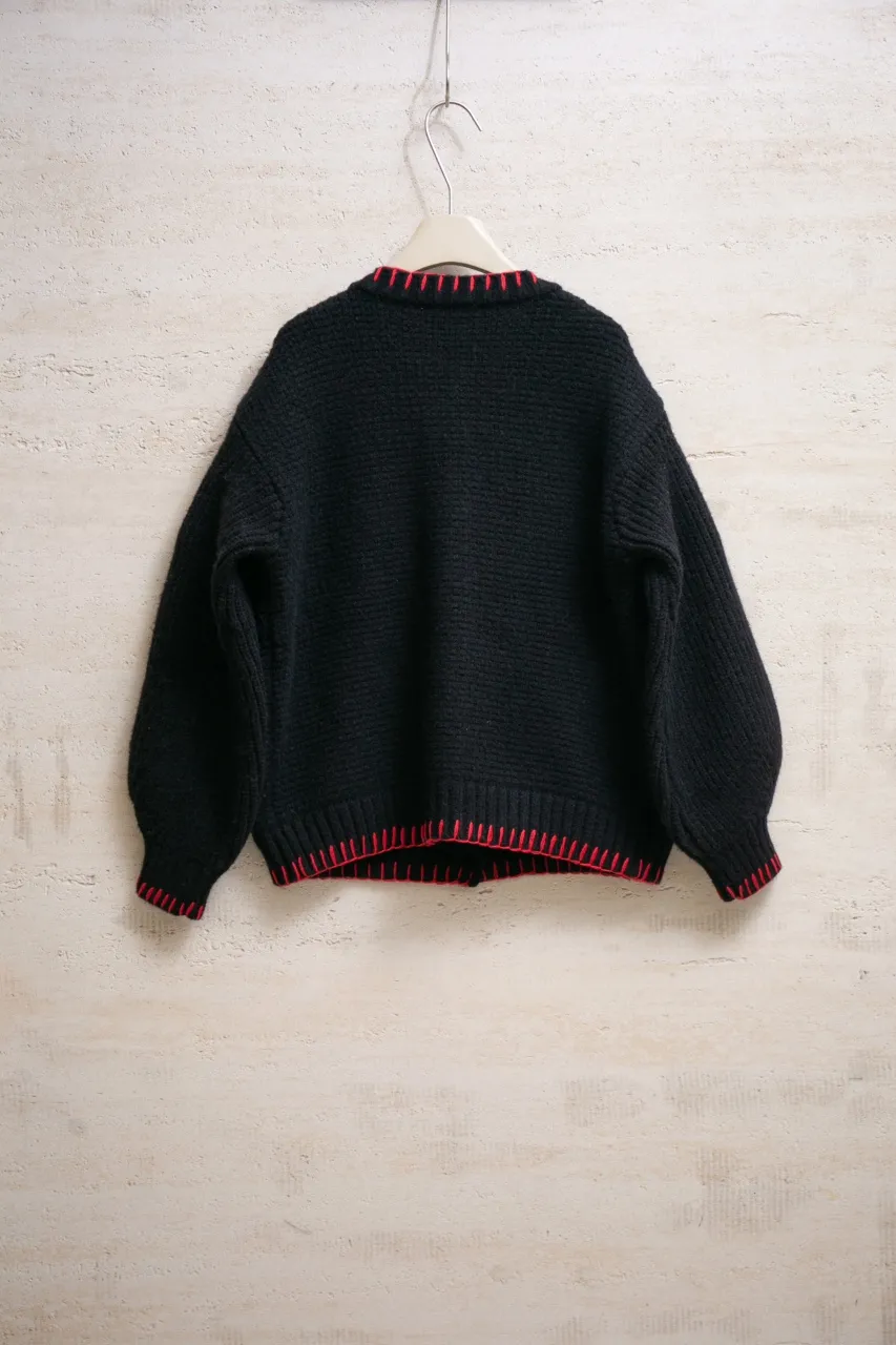 vivienne west wood Queen Mother West 25 Saturn red label limited classic scarf wool knitted short cardigan sweater S M L